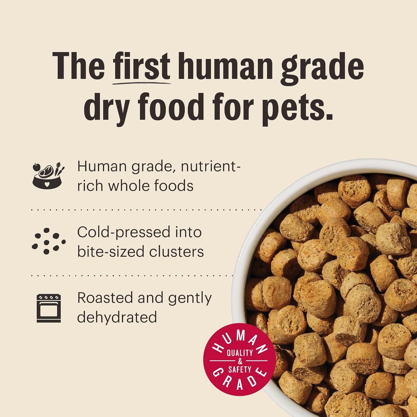 The Honest Kitchen Whole Food Clusters Whole Grain Chicken & Oat Dry Dog Food, 20 lb Bag
