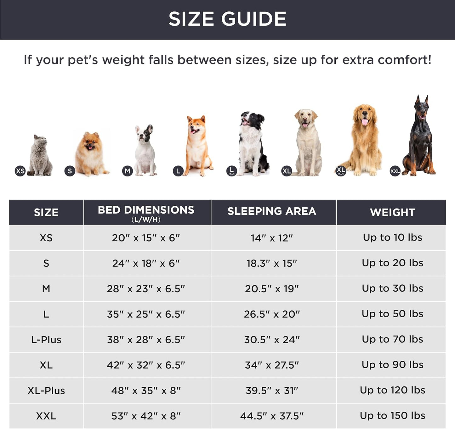 Bedsure Orthopedic Dog Beds for Small Dogs - Washable Small Dog Cat Bed Waterproof, Comfort Pet Couch Sofa with Washable Removable Cover, Pets Bed with Nonskid Bottom, Plush-Black, 24"