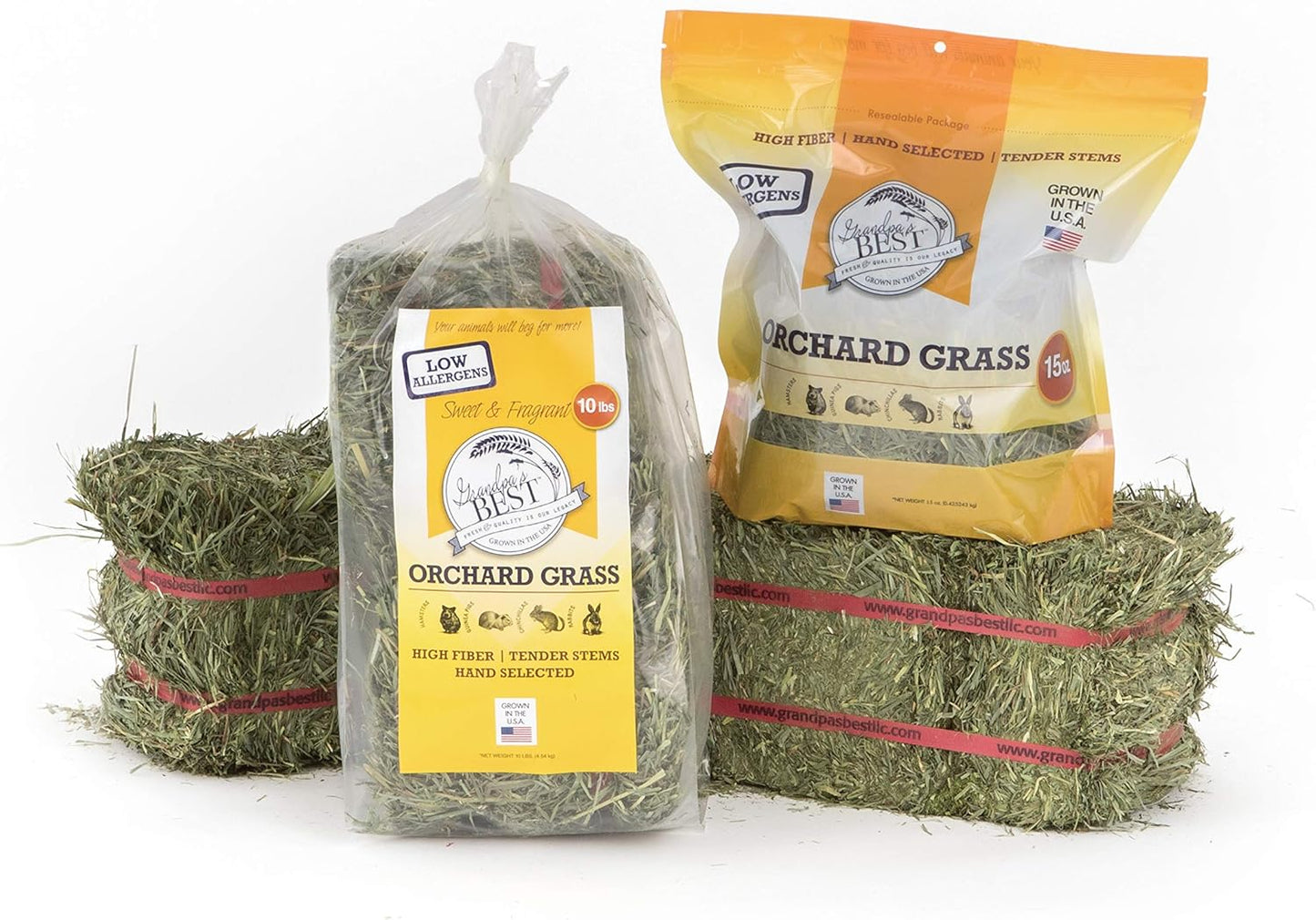 Grandpa's Best Orchard Grass Bale, 5 lbs,green
