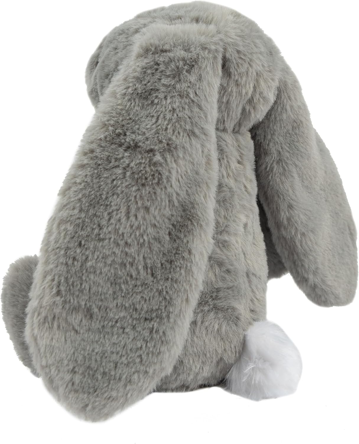 Best Pet Supplies Interactive Squeaky Dog Chew Toy, Ideal Dog Toys for Chewers, Small, Medium & Large Dogs, and Fetch Lovers - Bunny (Gray), Large