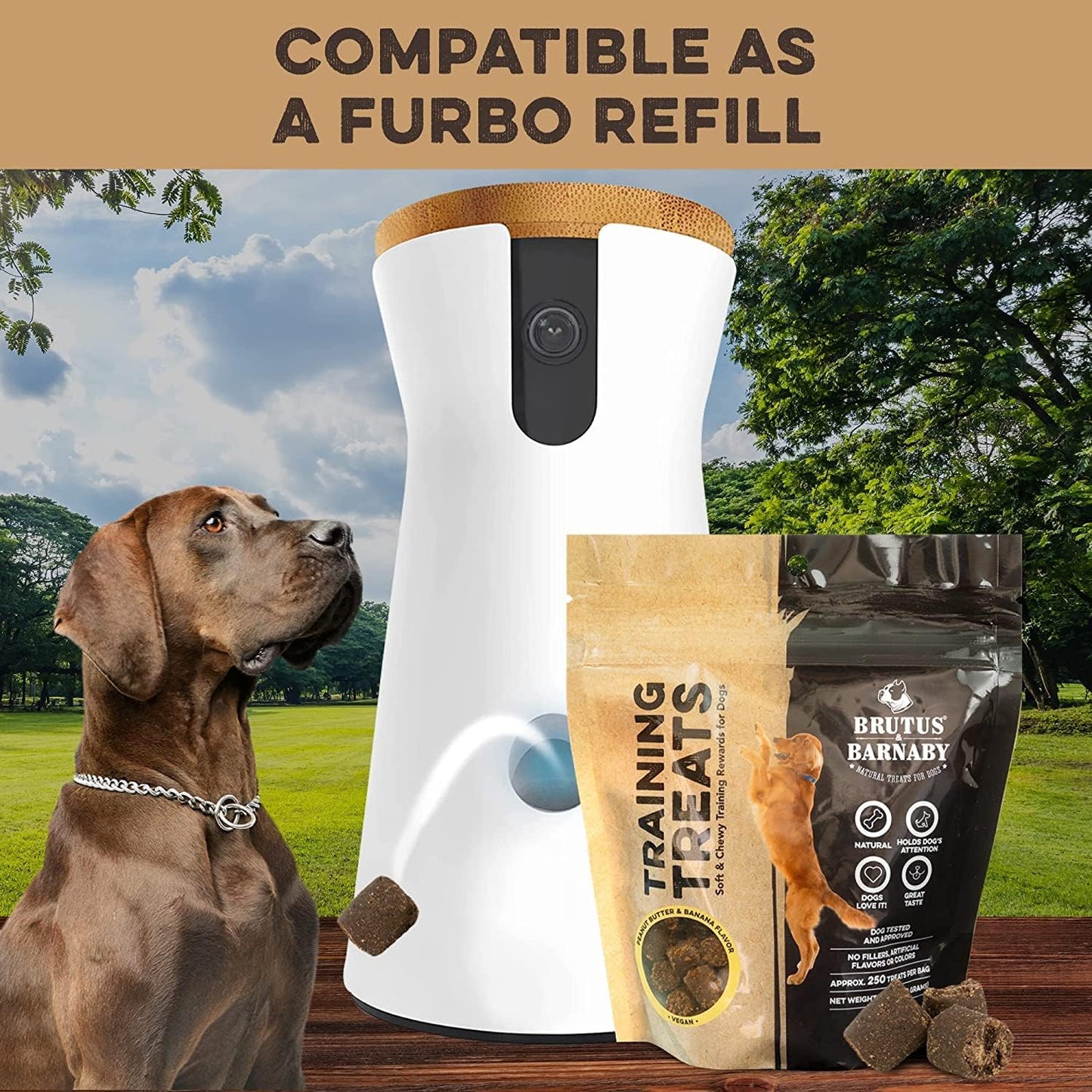 Training Treats for Dogs - Peanut Butter & Banana - All-Natural Healthy Low Calorie Vegan Treat - Great to Use for Rewards in Training Your Puppy Or Dog