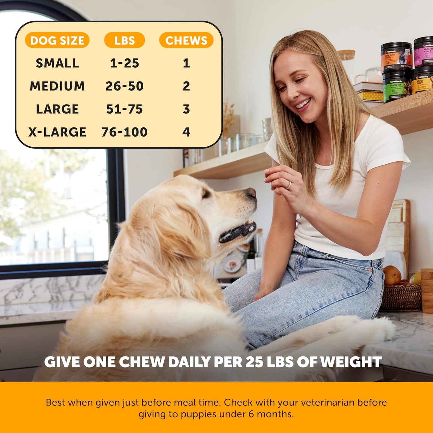 Pet Honesty Dog Allergy Itch Relief - Advanced Itch Supplement with Probiotics for Dogs - Immune Support & Skin Relief for Seasonal Allergies - Natural Itchy Skin & Paw Relief - (Peanut Butter, 90 Ct)