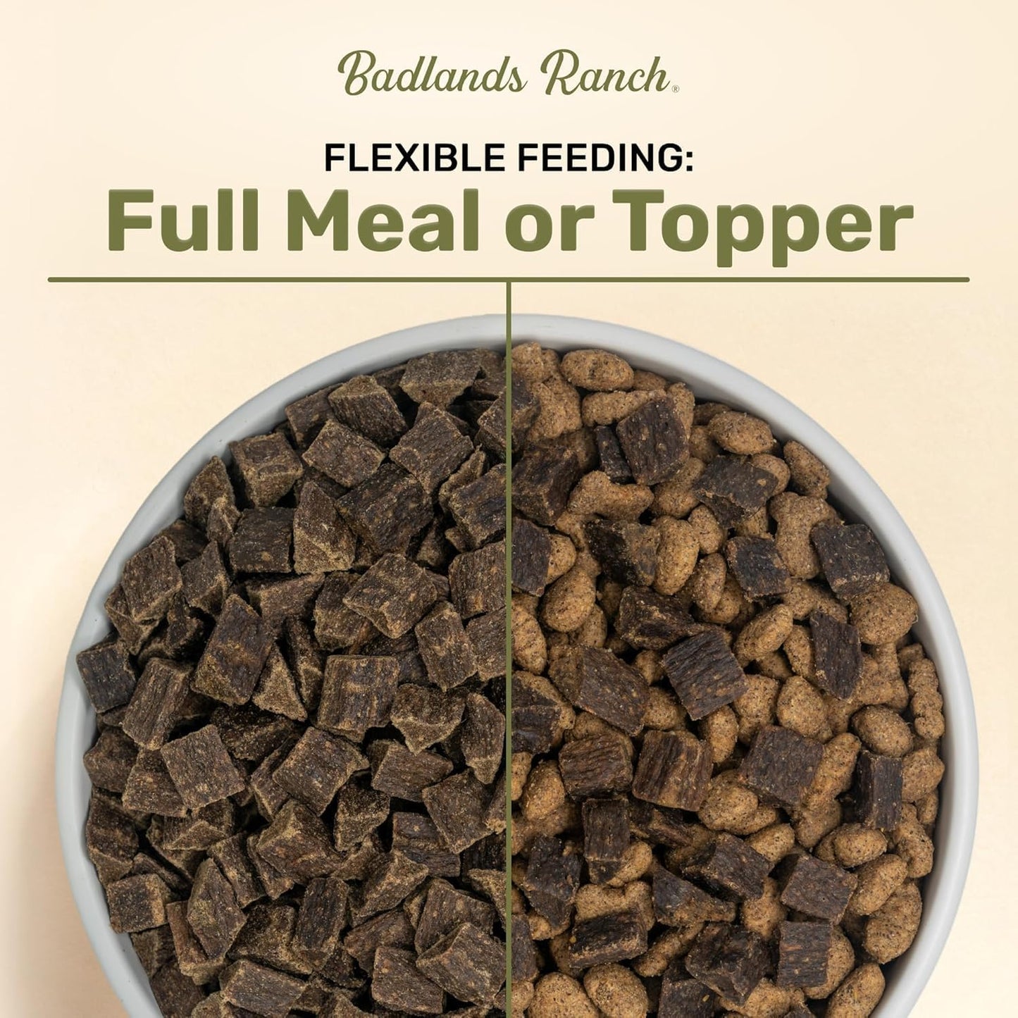 BADLANDS RANCH by Katherine Heigl- Superfood Complete, Air-Dried Adult Dog Food - High Protein, Zero Fillers, Superfood Nutrition (64 Ounce (Pack of 4), Beef)