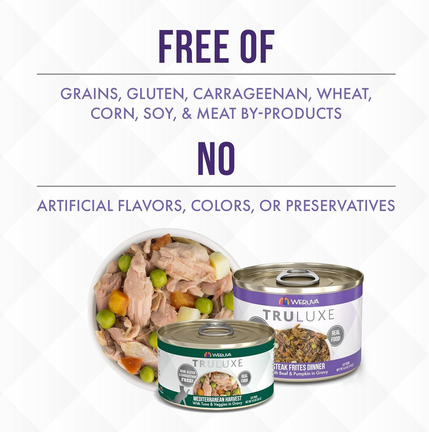 Weruva TruLuxe Cat Food, Honor Roll with Wild-Caught Saba in Gravy, 6oz Can (Pack of 24)