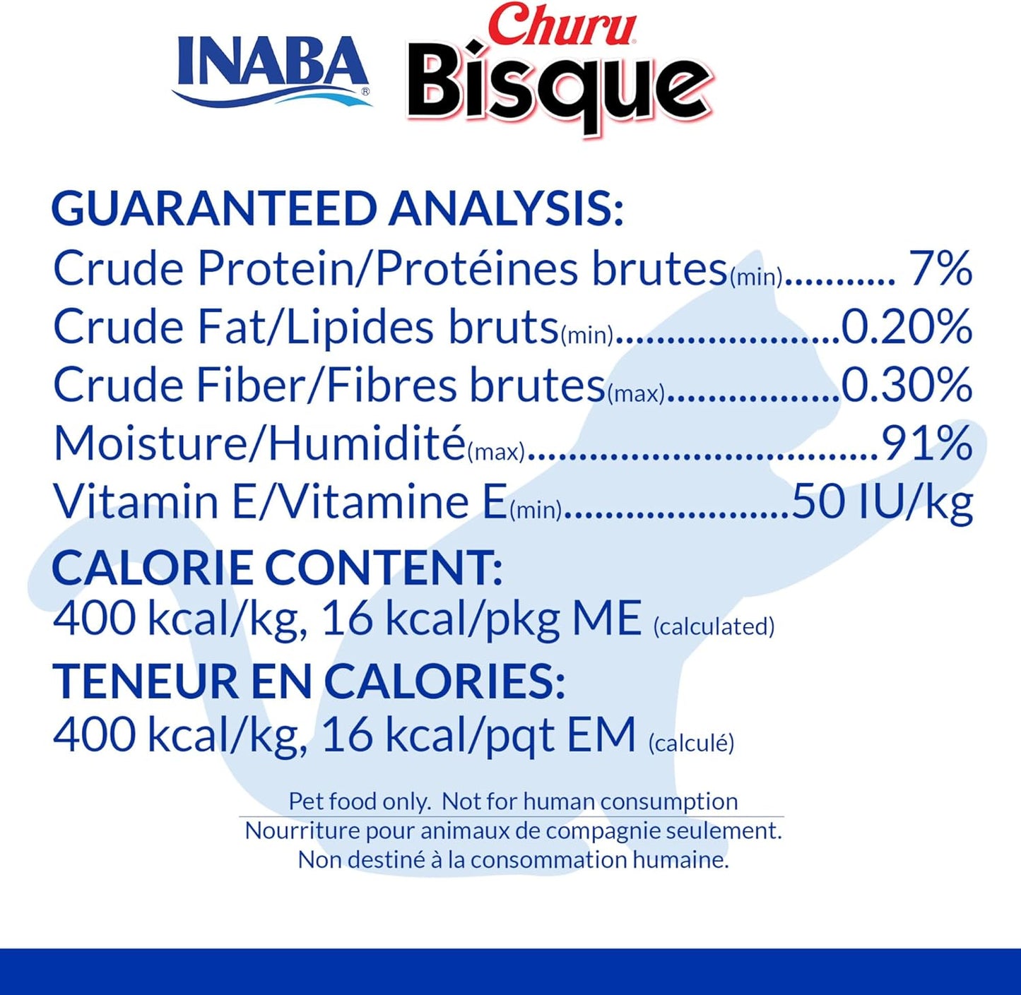 INABA Churu Bisque for Cats, Creamy Lickable Purée Side Dish with Vitamin E, 1.4 Ounces per Pouch, 12 Pouches, Tuna with Salmon Recipe