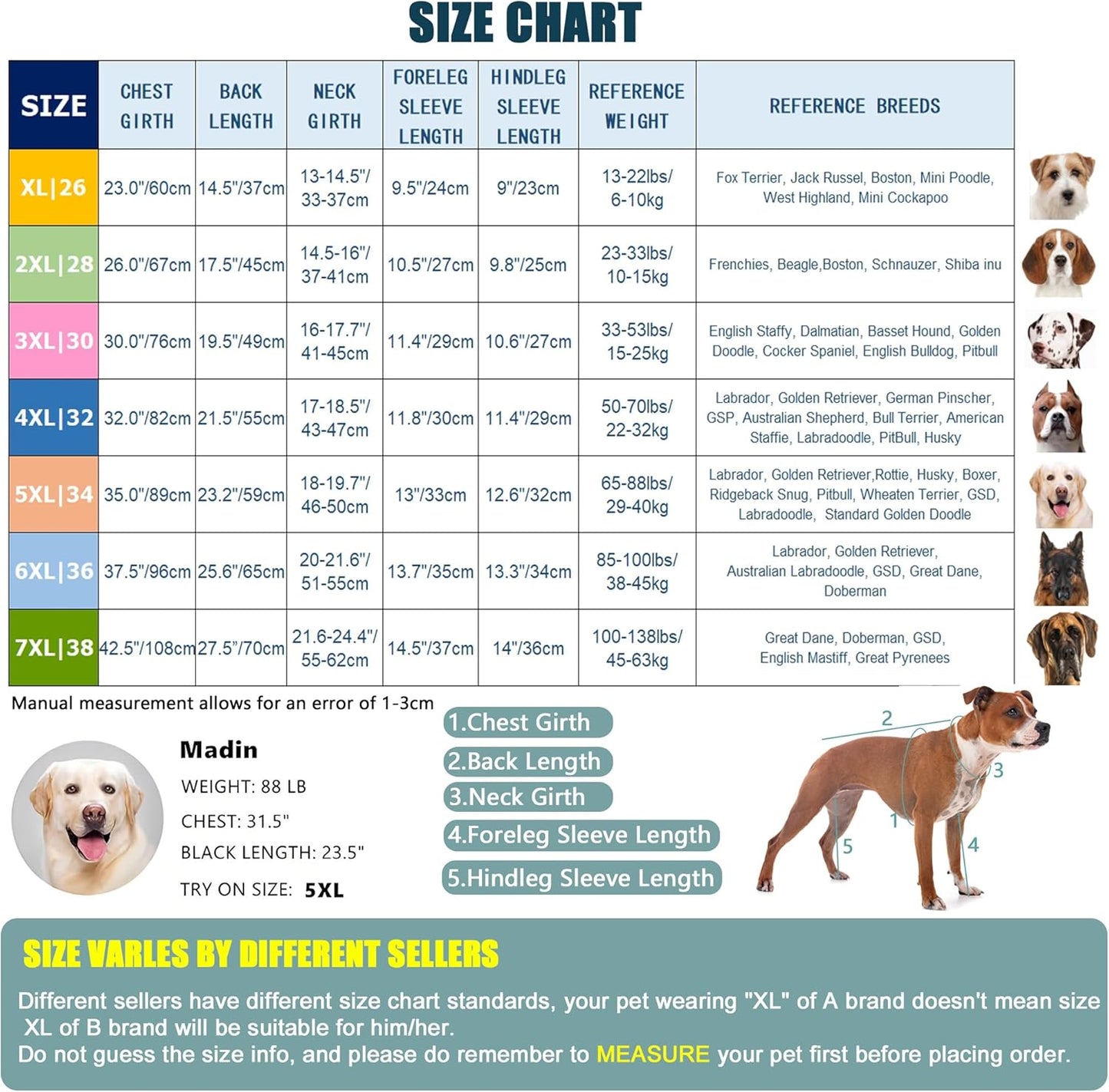 Yeapeeto Dog Onesie Surgery Recovery Suit for Large Medium Bodysuit Dogs Pajamas PJS Full Body for Shedding, Prevent Licking, Wound Protection, Cone Alternative (X-Large, Red)
