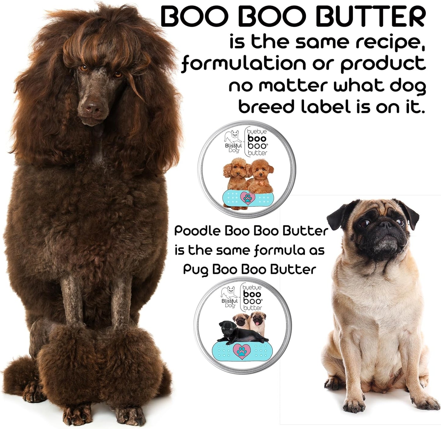The Blissful Dog .15 oz Tube Poodle Booboo Butter