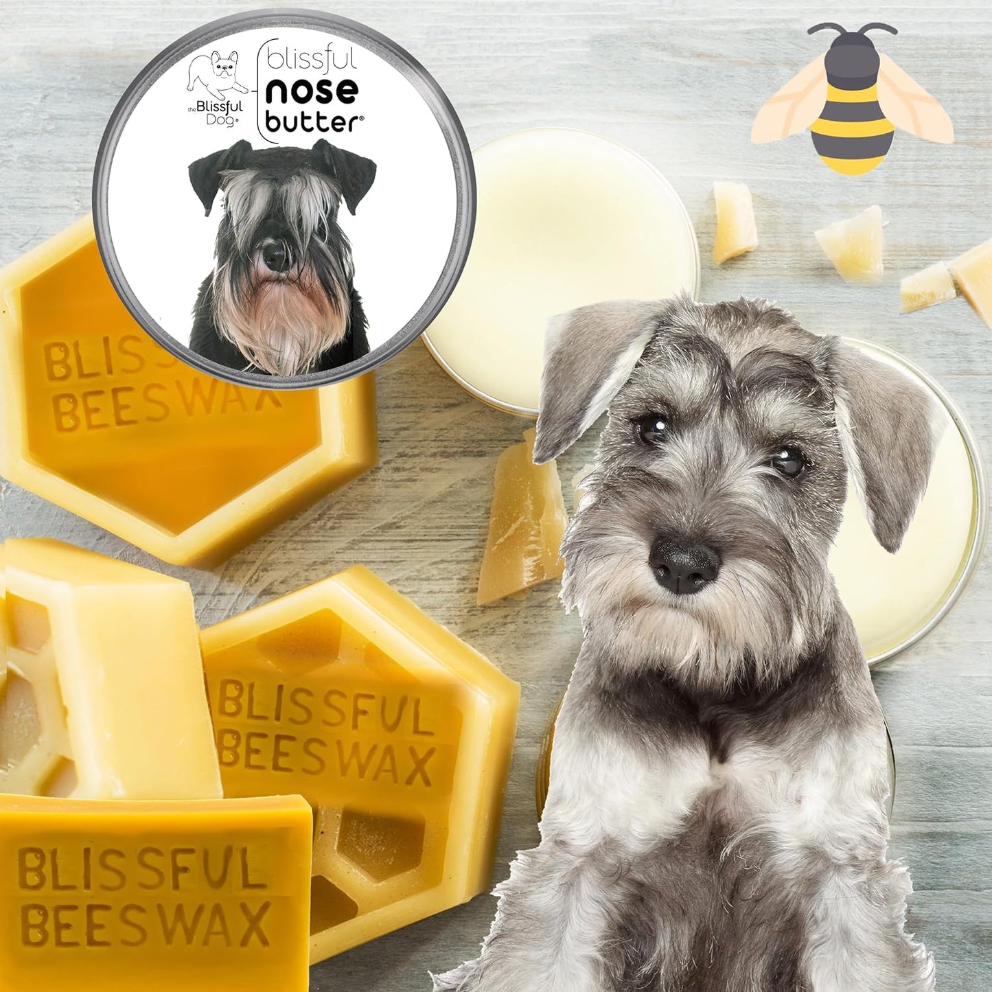 The Blissful Dog Schnauzer Unscented Nose Butter, 16oz