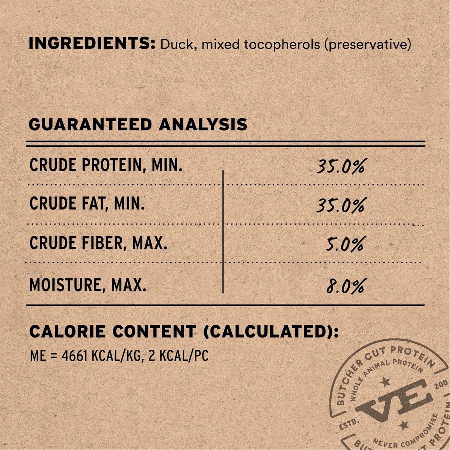 Vital Essentials Duck Bites Dog Treats, 2 oz | Freeze-Dried Raw | Single Protein | Premium Quality High Protein Training Treats | Grain Free, Gluten Free, Filler Free