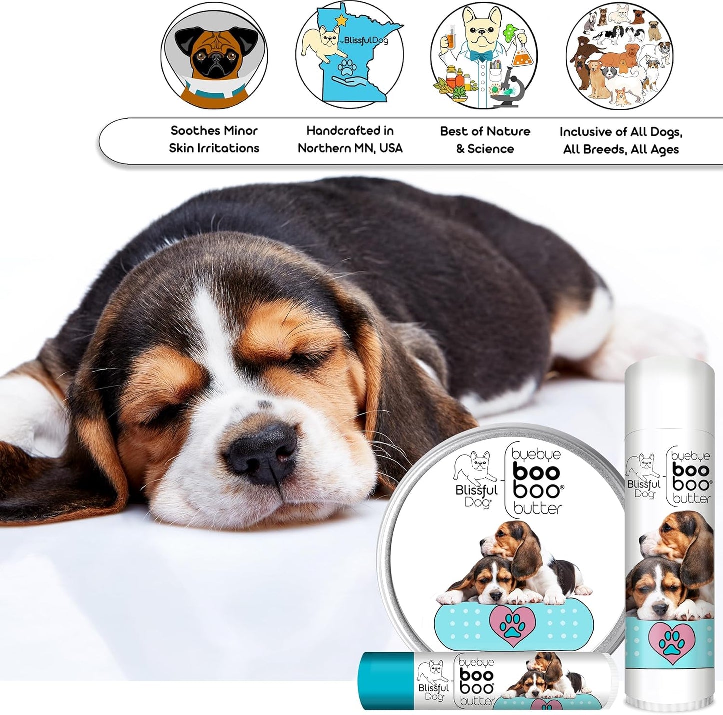The Blissful Dog 2 oz TIN Beagle Booboo Butter