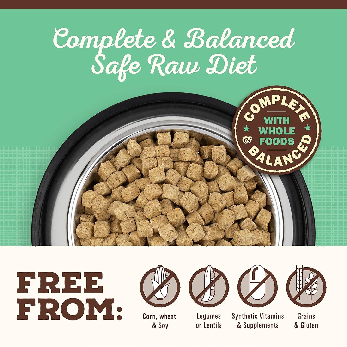 Primal Freeze Dried Dog Food, Pronto Mini Nuggets, Chicken; Scoop & Serve, Complete & Balanced Meal; Also Use As Topper or Treat; Premium, Healthy, Grain Free, High Protein Raw Dog Food(16 oz, 2-Pack)